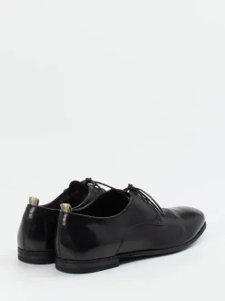 Officine Creative – Derby-Schnürschuh aus Känguruleder schwarz