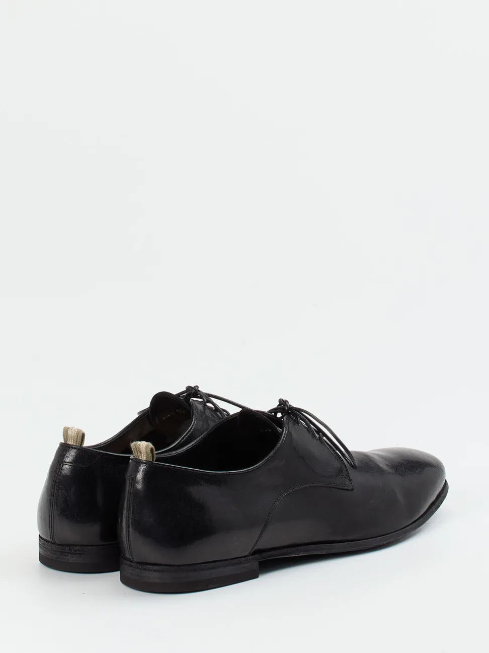 Officine Creative – Derby-Schnürschuh aus Känguruleder schwarz