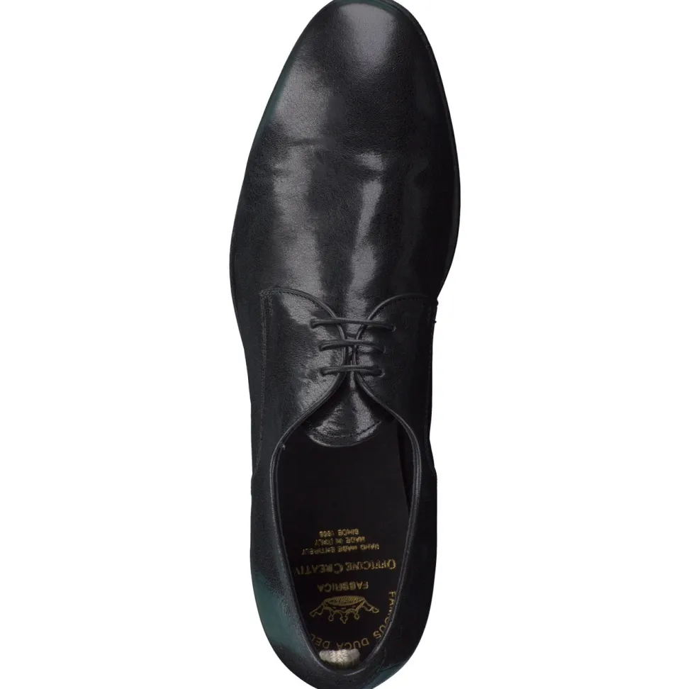 Officine Creative – Derby-Schnürschuh aus Känguruleder schwarz