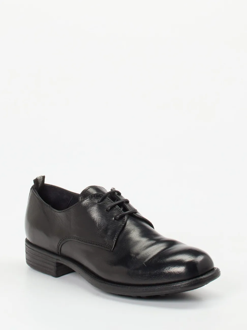 Officine Creative – Derby-Schuhe aus Büffelleder schwarz