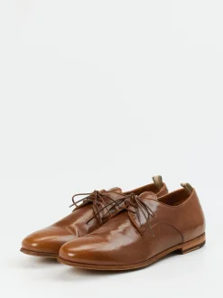 Officine Creative – Derbyschuh aus Känguruleder Cognac
