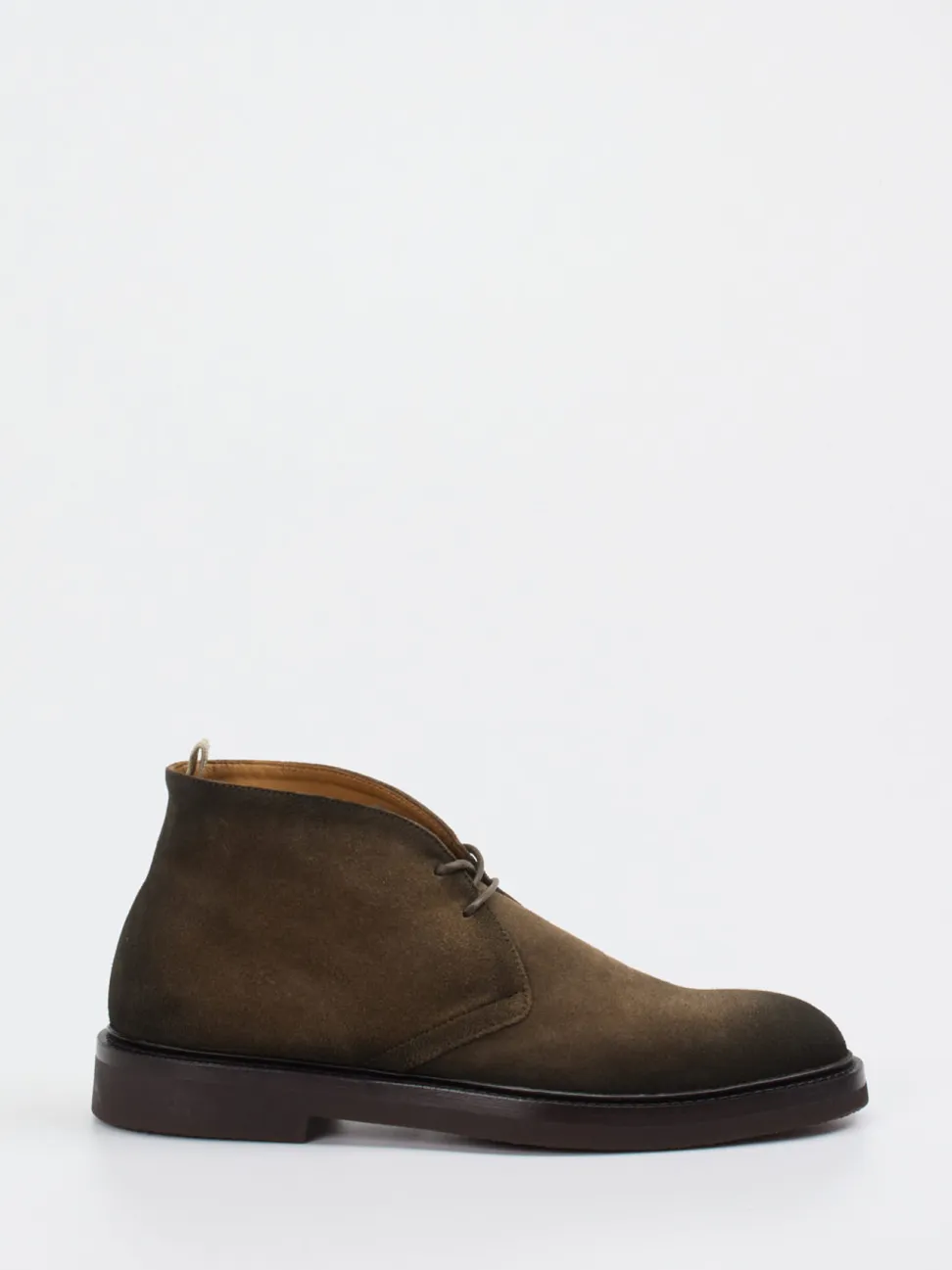 Officine Creative – Desert Boots aus Veloursleder oliv