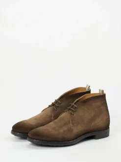 Officine Creative – Desert Boots aus Veloursleder Braun