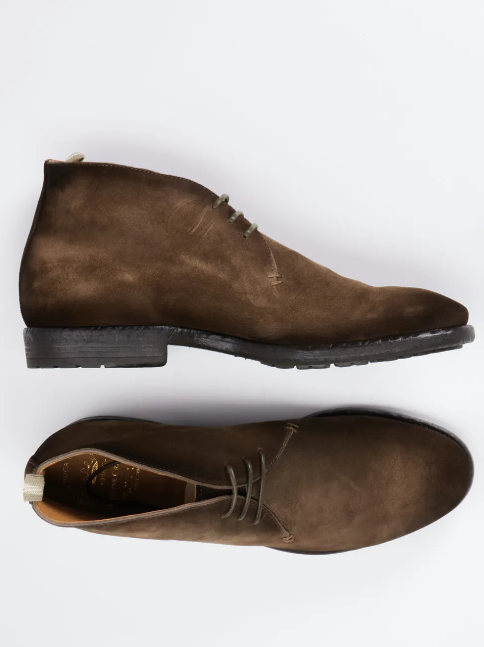 Officine Creative – Desert Boots aus Veloursleder Braun