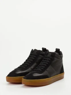 Officine Creative – High-Top Sneaker aus Kalbleder schwarz