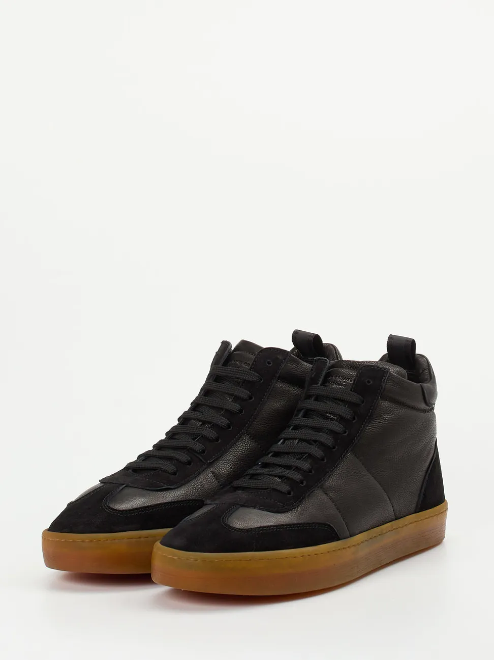 Officine Creative – High-Top Sneaker aus Kalbleder schwarz