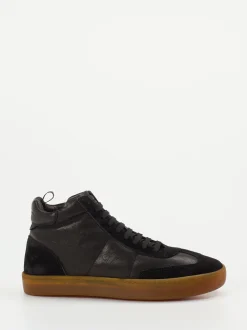 Officine Creative – High-Top Sneaker aus Kalbleder schwarz