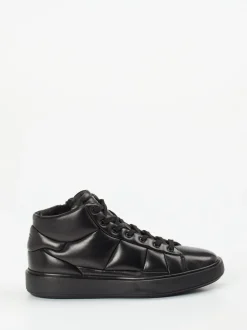 Officine Creative – High-Top Sneaker aus Lammleder schwarz