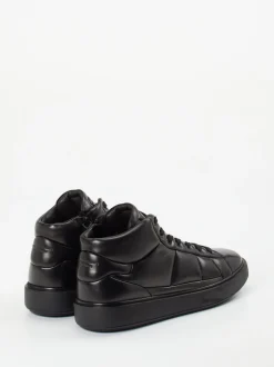 Officine Creative – High-Top Sneaker aus Lammleder schwarz
