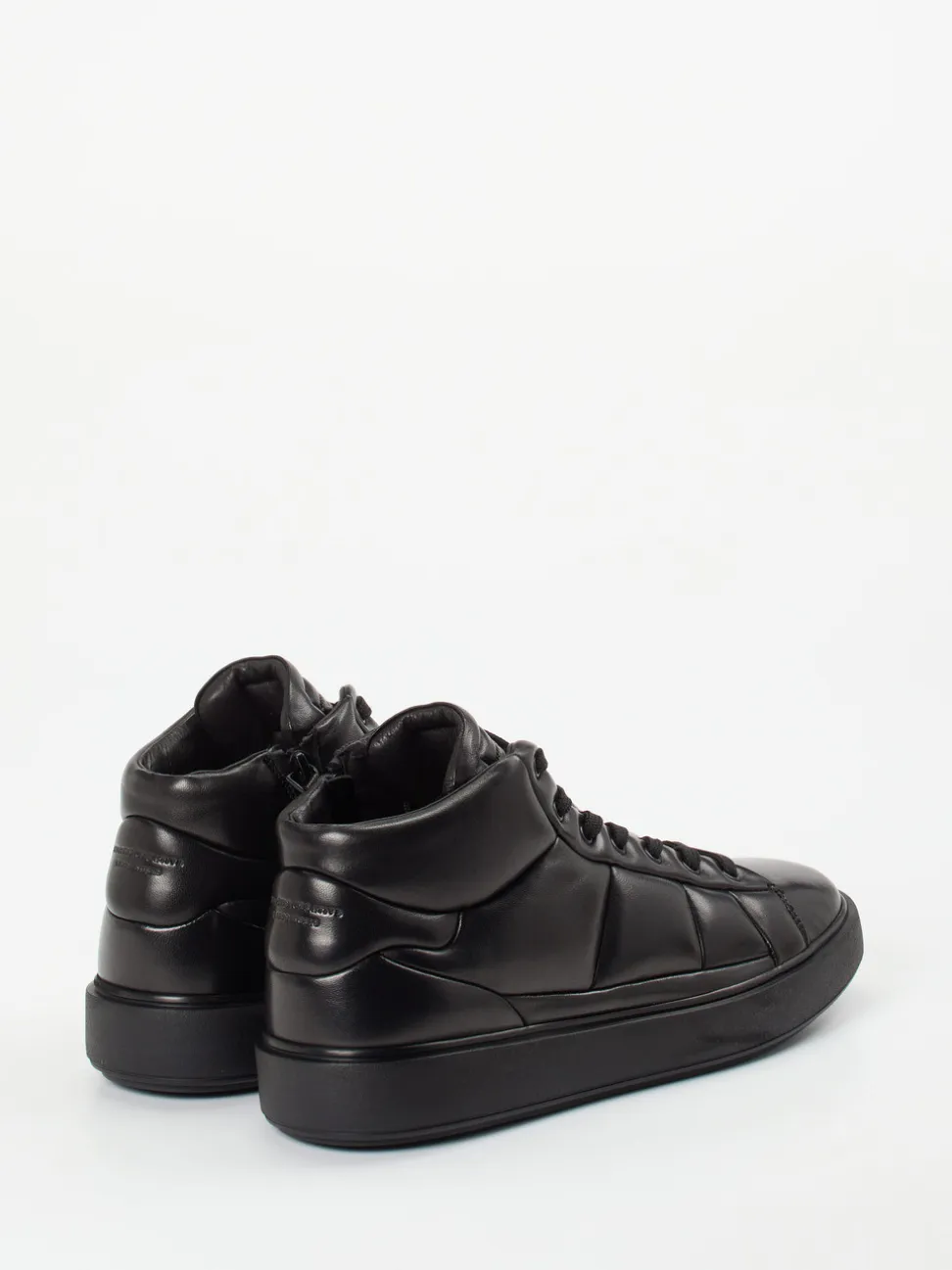 Officine Creative – High-Top Sneaker aus Lammleder schwarz