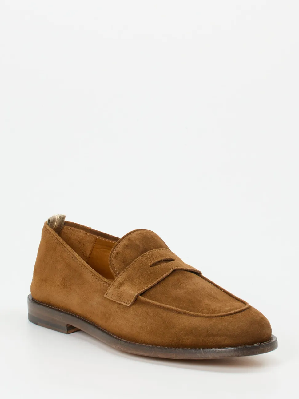Officine Creative – Loafer aus Veloursleder Cognac
