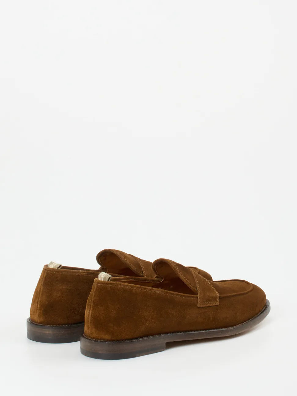 Officine Creative – Loafer aus Veloursleder Cognac