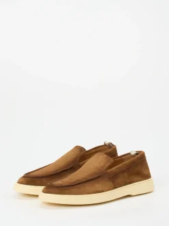Officine Creative – Loafer aus Veloursleder braun