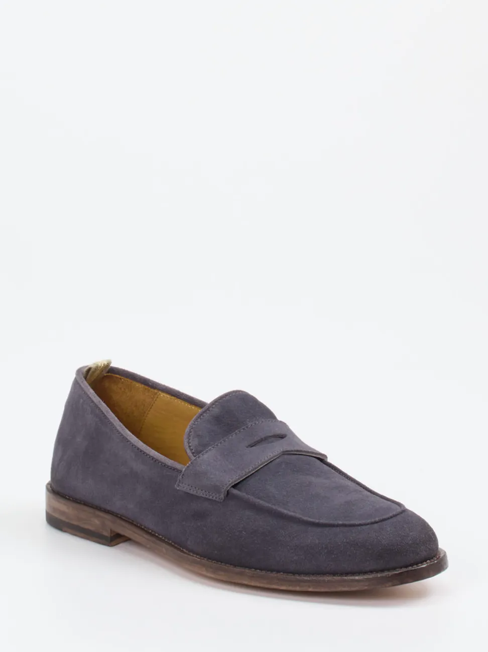 Officine Creative – Loafer aus Veloursleder in Grau