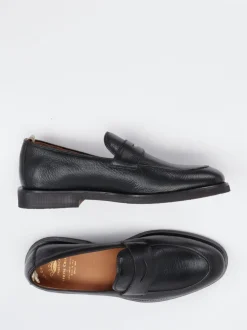 Officine Creative – Penny Loafer aus Hirschleder Schwarz