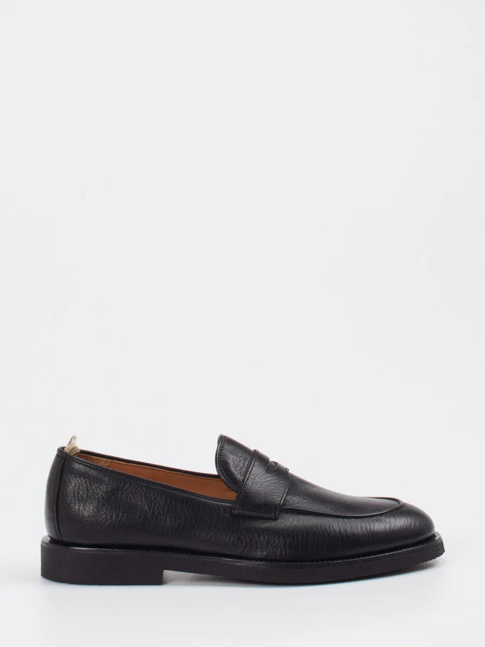 Officine Creative – Penny Loafer aus Hirschleder Schwarz