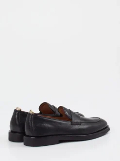 Officine Creative – Penny Loafer aus Hirschleder Schwarz