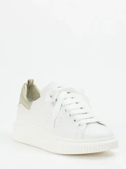 Officine Creative – Plateau-Sneaker aus Kalbleder Weiß