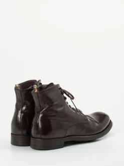 Officine Creative – Schnürboots aus Büffelleder Dunkelbraun