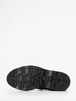 Officine Creative – Schnürboots aus Veloursleder schwarz