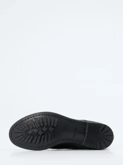 Officine Creative – Schnürboots aus Büffelleder schwarz
