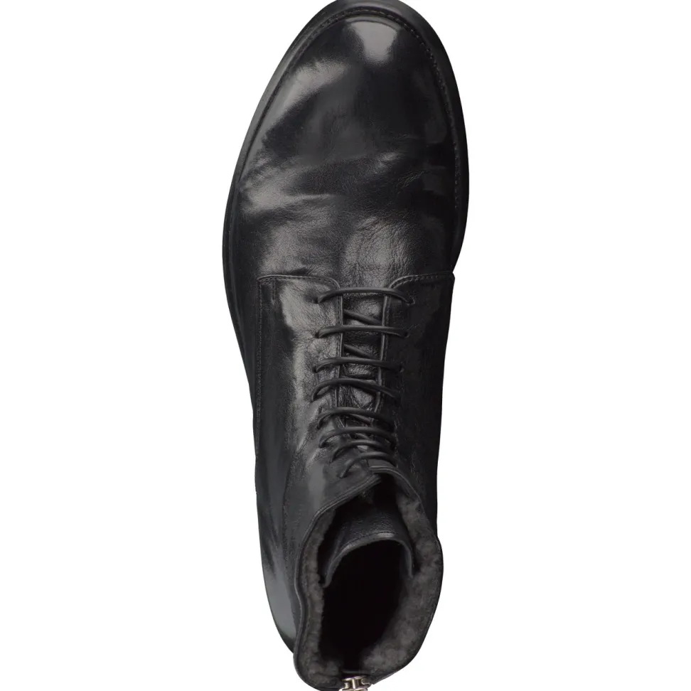 Officine Creative – Schnürboots aus Büffelleder schwarz