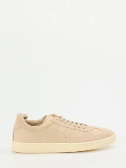 Officine Creative – Sneaker aus Veloursleder Beige