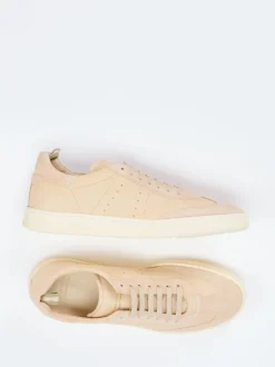 Officine Creative – Sneaker aus Veloursleder Beige