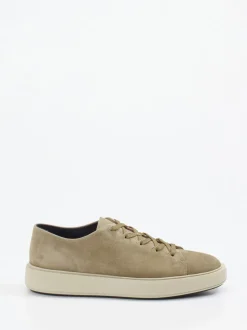 Officine Creative – Sneaker aus Veloursleder beige