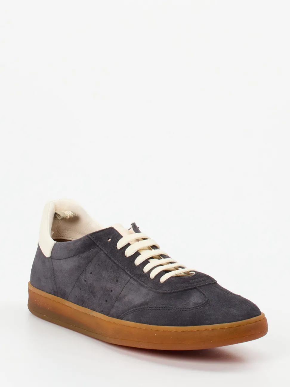 Officine Creative – Sneaker aus Veloursleder Dunkelblau