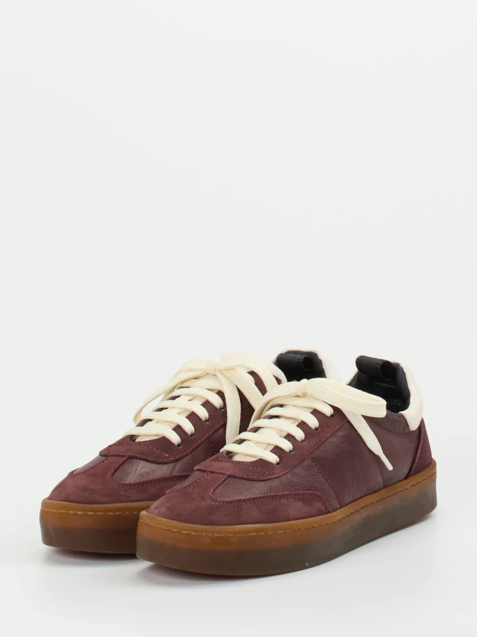 Officine Creative – Sneaker aus Veloursleder in Bordeaux