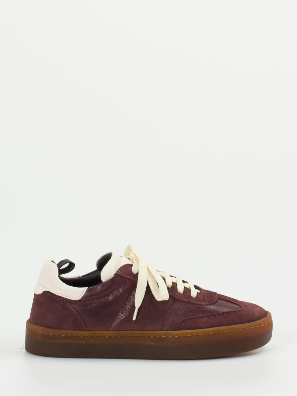 Officine Creative – Sneaker aus Veloursleder in Bordeaux