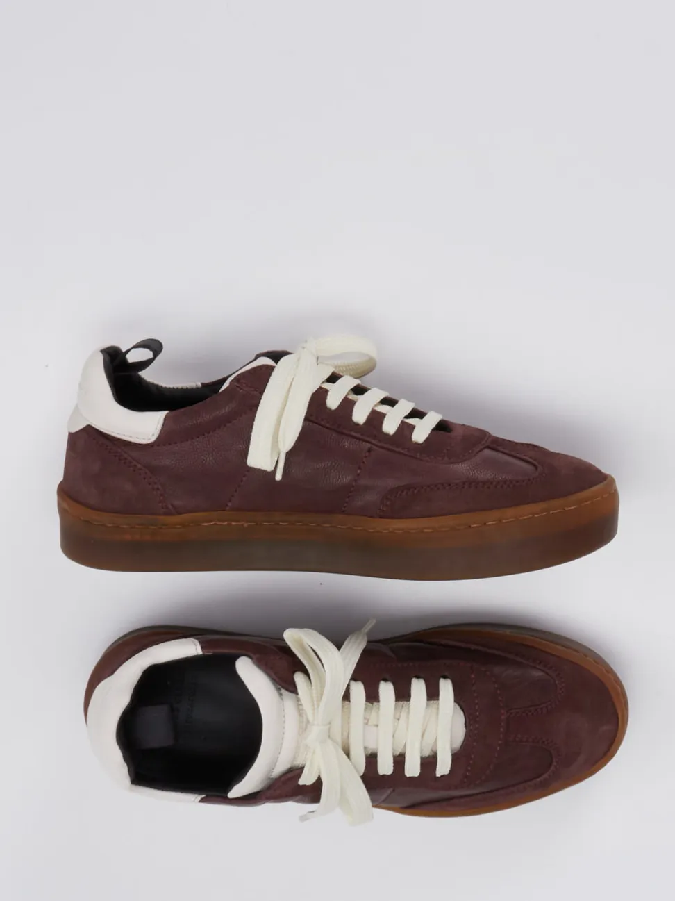 Officine Creative – Sneaker aus Veloursleder in Bordeaux