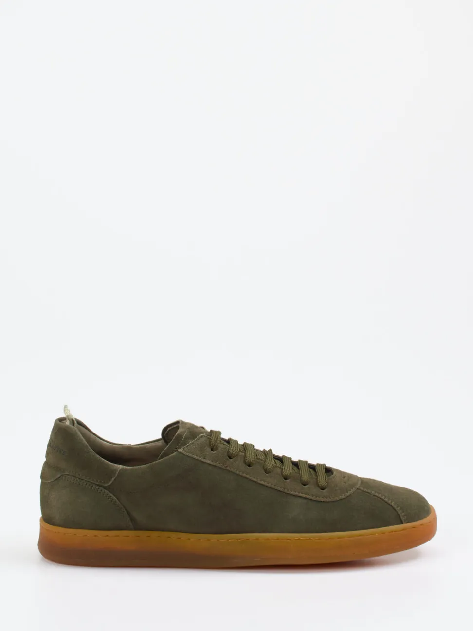Officine Creative – Sneaker aus Veloursleder olivgrün