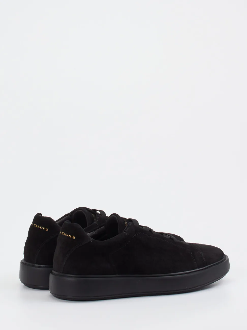 Officine Creative – Sneaker aus Veloursleder Schwarz