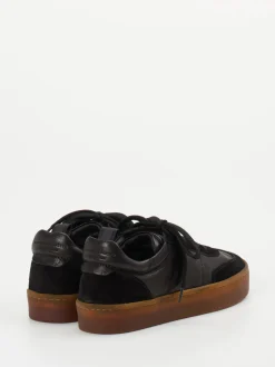 Officine Creative – Sneaker aus Veloursleder Schwarz
