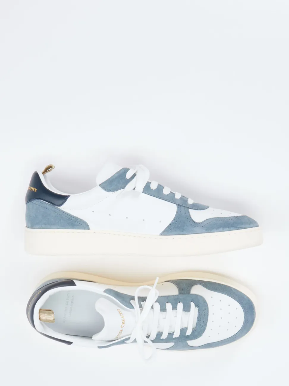 Officine Creative – Sneaker aus Kalbleder weiß