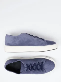 Officine Creative – Sneaker aus Veloursleder Dunkelblau