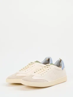 Officine Creative – Sneaker aus Kalbleder Cremeweiß