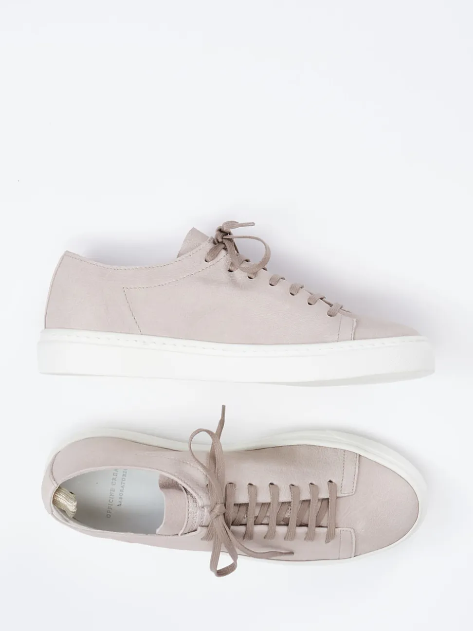 Officine Creative – Sneaker aus Hirschleder in Greige