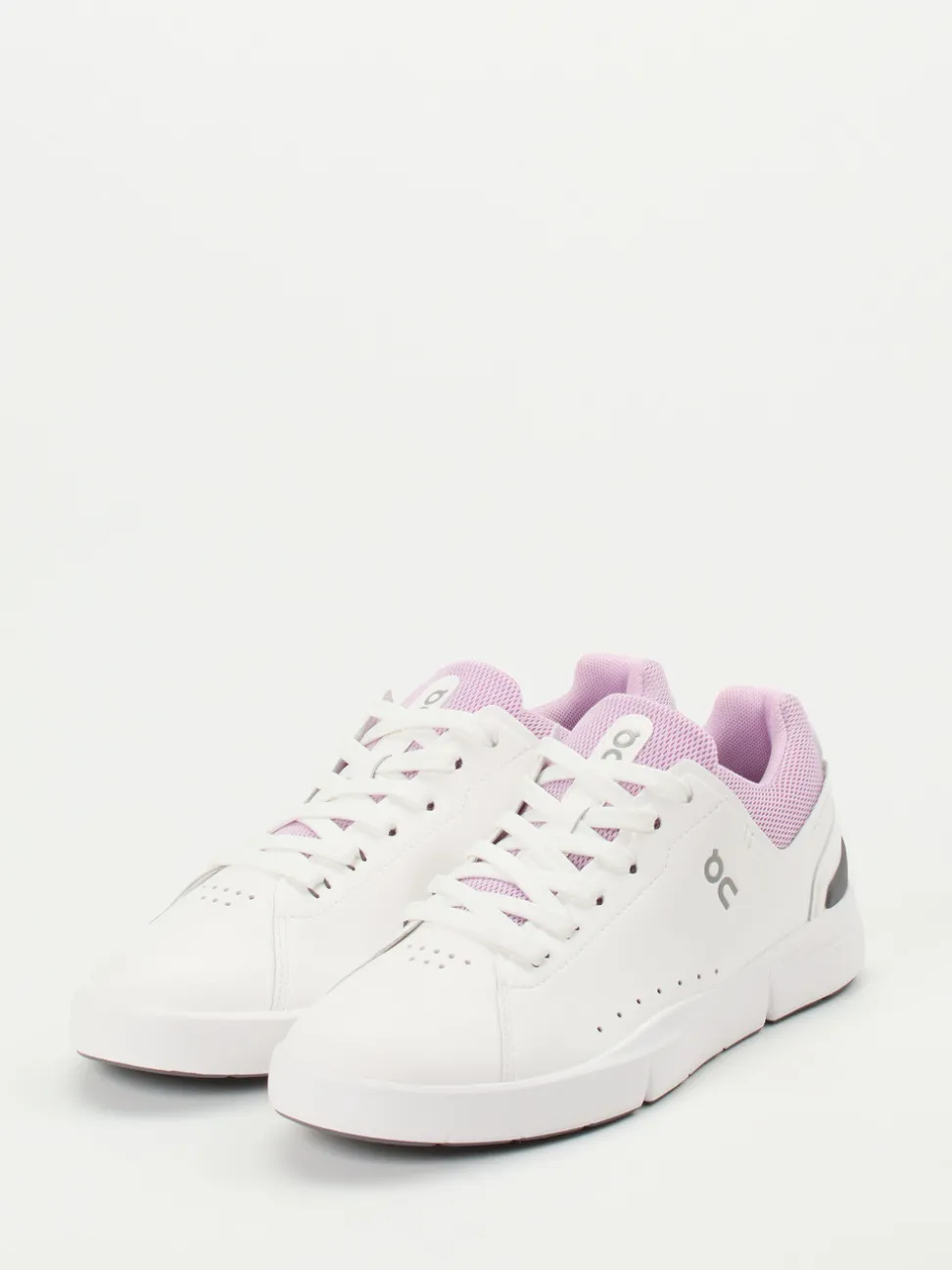 ON – Sneaker aus Kalbleder mit Mesh in Weiß