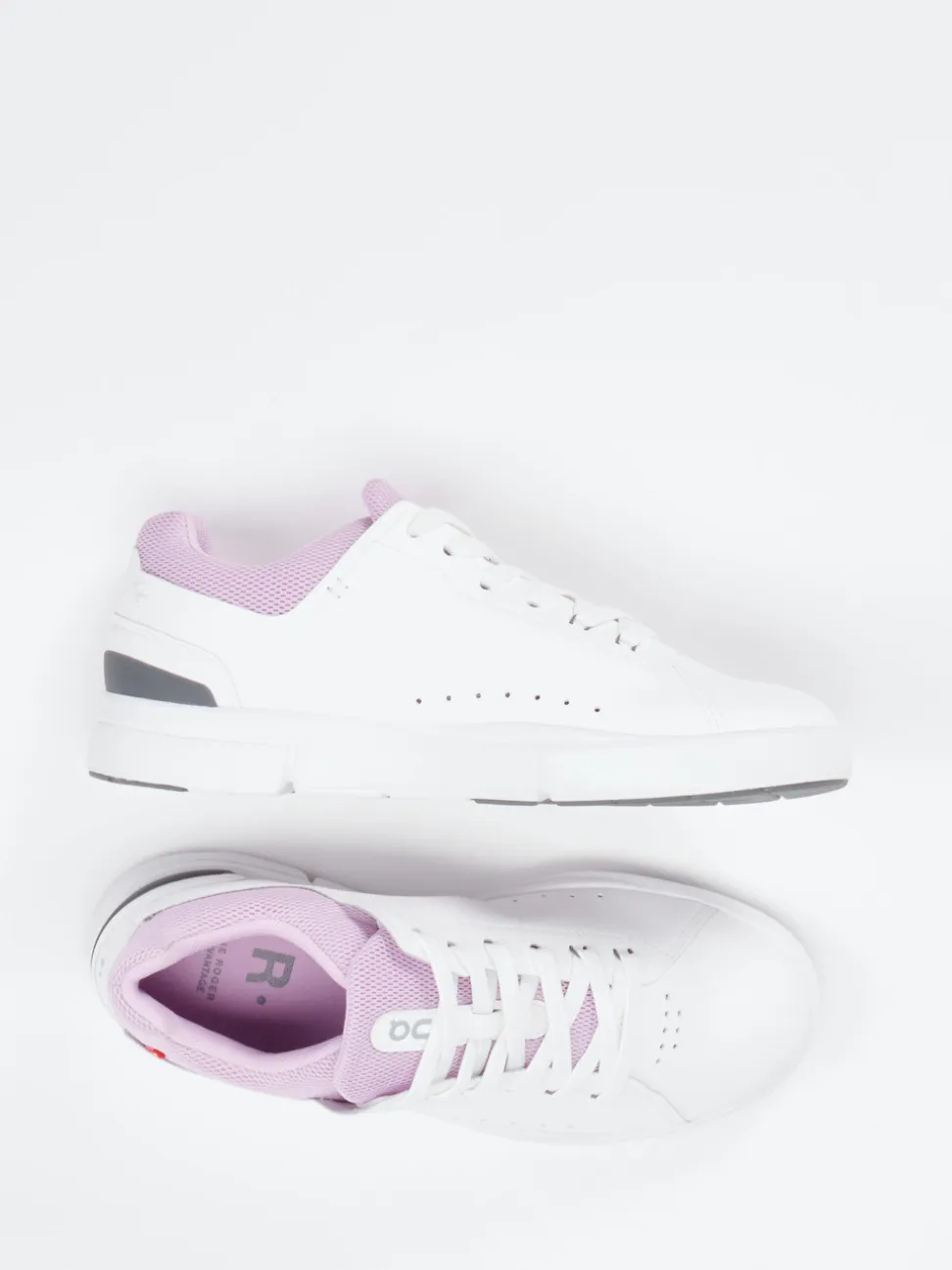 ON – Sneaker aus Kalbleder mit Mesh in Weiß