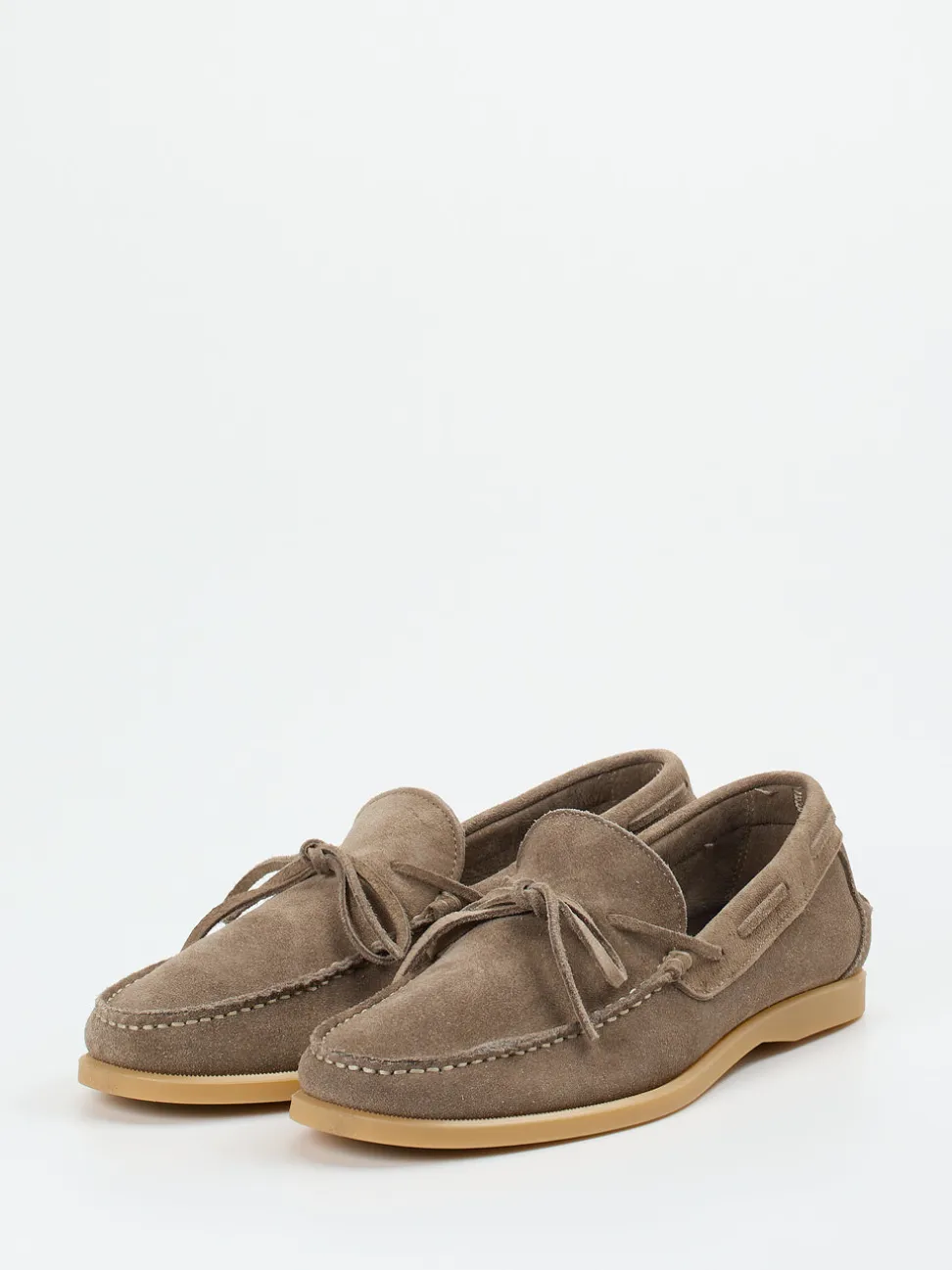 Opificio Vico – Mokassins aus Veloursleder taupe