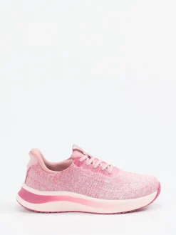 Orthofeet – Komfort-Sneaker aus Textilstrick Rosa