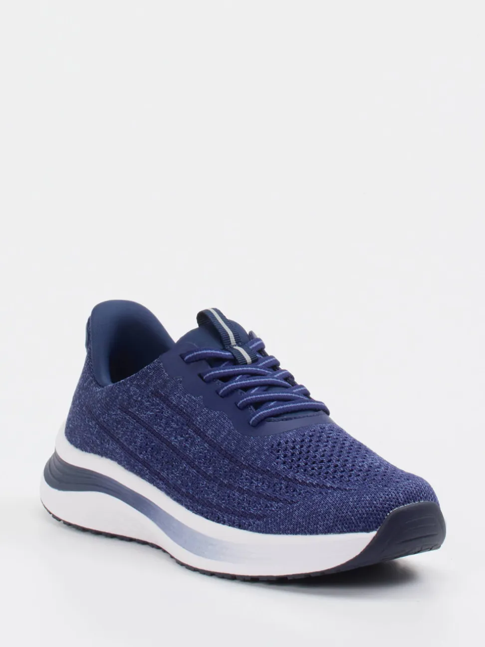 Orthofeet – Komfort-Sneaker aus gestricktem Textil blau