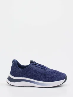 Orthofeet – Komfort-Sneaker aus gestricktem Textil blau
