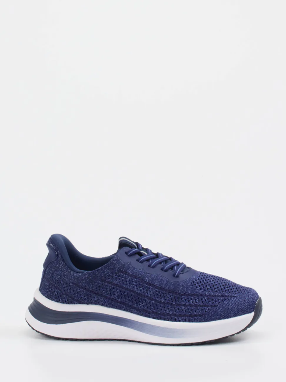 Orthofeet – Komfort-Sneaker aus gestricktem Textil blau