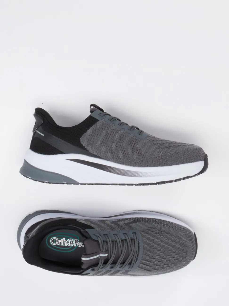 Orthofeet – Komfort-Sneaker aus Textil in Grau