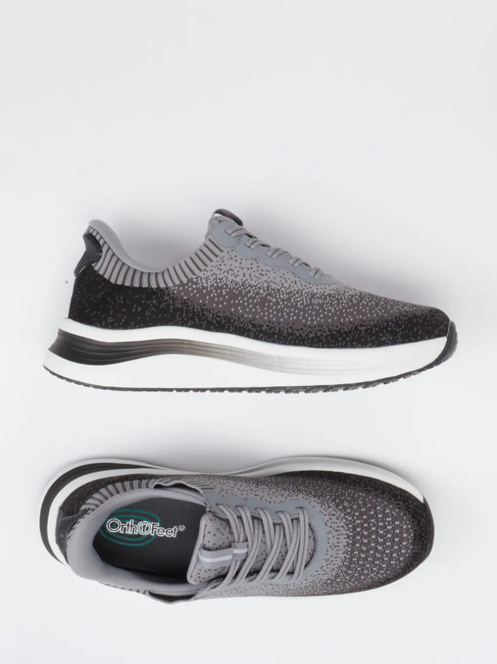 Orthofeet – Komfort-Sneaker aus Textil in Grau