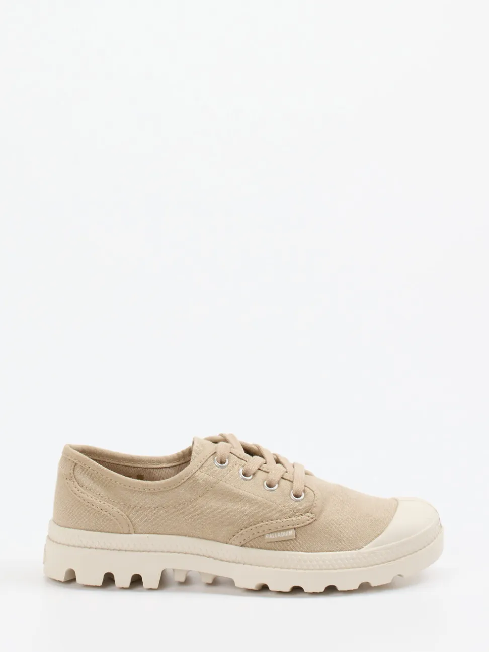 Palladium – Canvas-Sneaker aus Textil in Beige